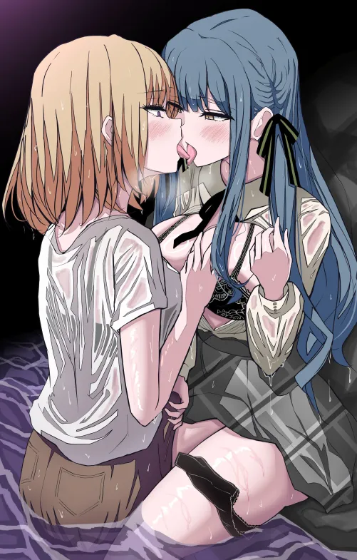 Uika and Sakiko getting wet [BanG Dream!] (うゆっ！) by MartyrOfDespair