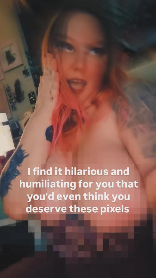 Undeserving and yet still gooning, tsk tsk by Mediocre-League9110