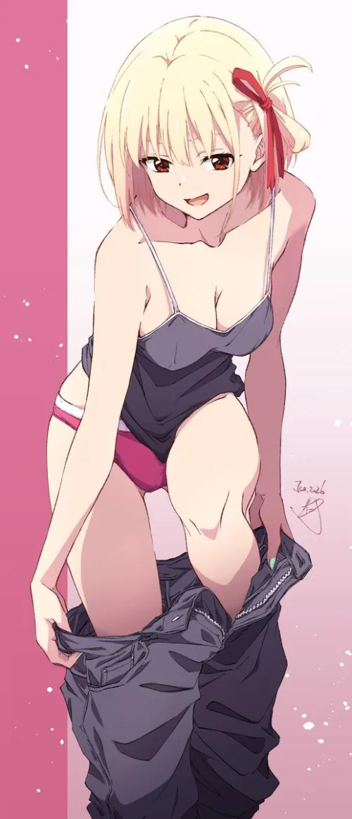 Undressing Chisato by CrossReset