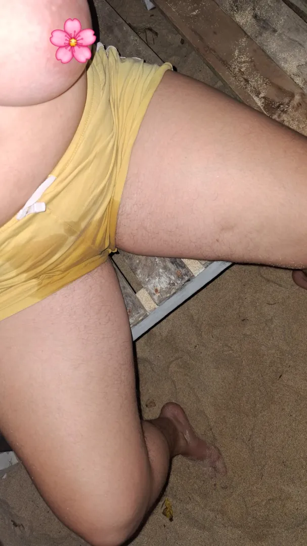 Unexpected squirt on the beach. Soaked shorts. Hairy thighs posted by orel-strongal