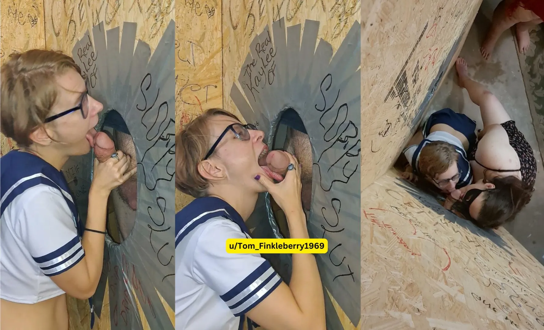 Unicorns in cosplay outfits enjoyed using my glory wall for filming. posted by Tom_Finkleberry1969