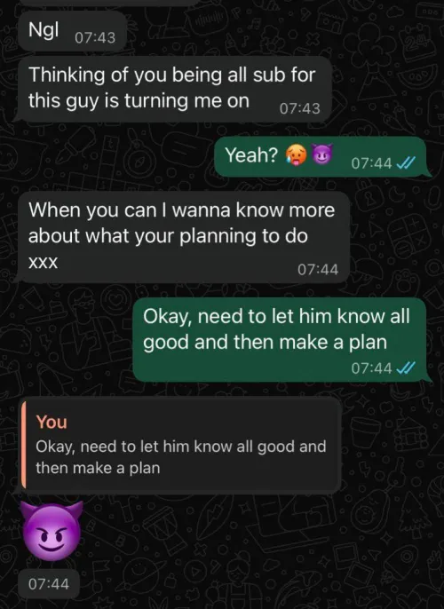 [UPDATE] My new sub’s boyfriend is DEFINITELY a cuck in the making  by No-Benefit3604