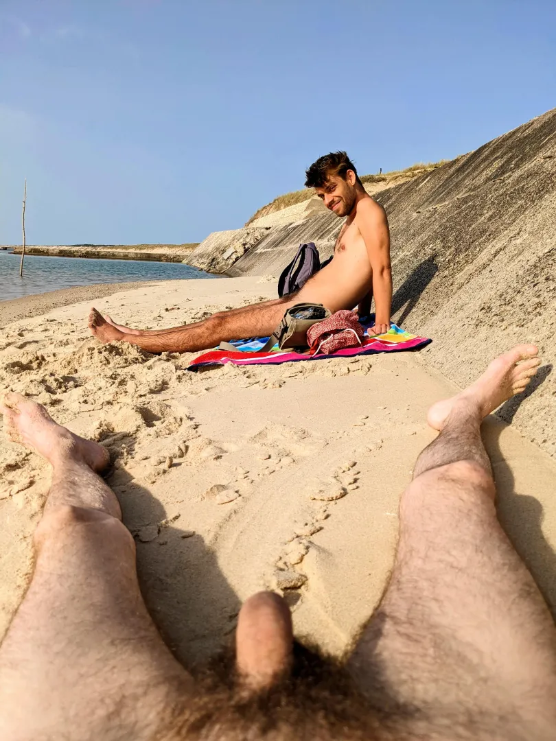 us at the beach few years ago  posted by horny-sam