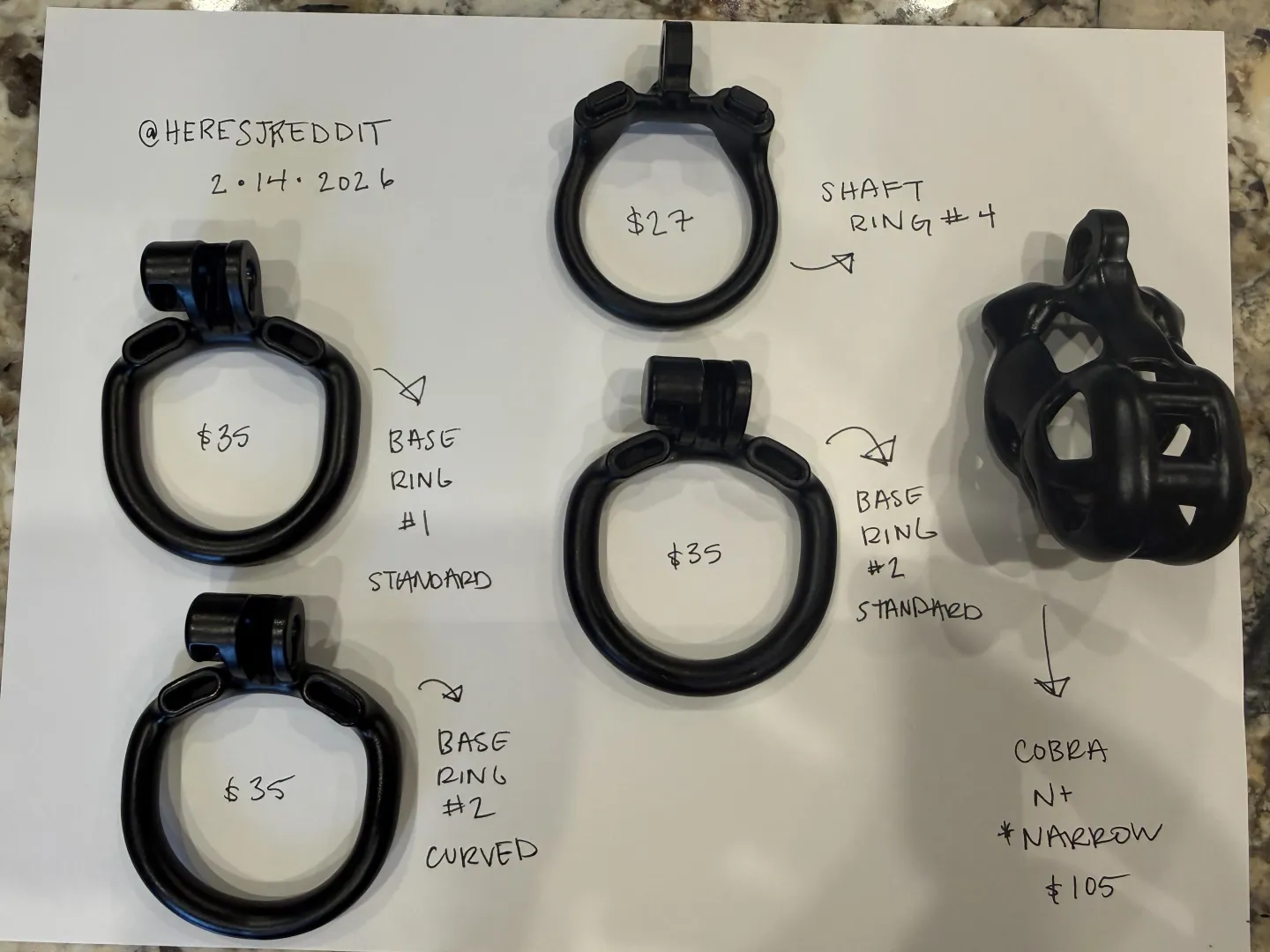[USA] Cobra N+ Narrow, Shagt Ring 4, Base Rings posted by heresjreddit