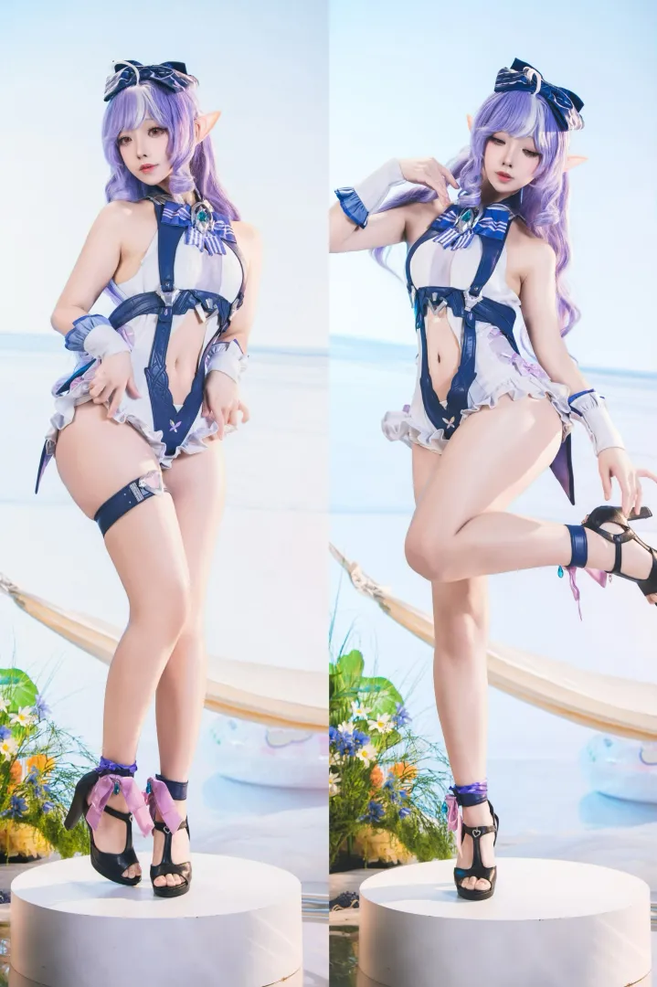@usadango27 ZZZ Zenless Zone Zero Vivian Beach Swimsuit Cosplay posted by Pwnagepancakes