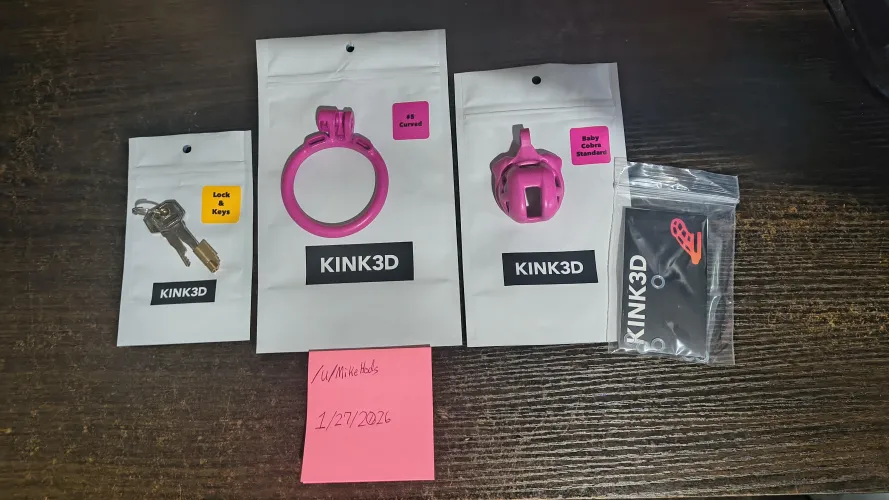 [US][IN] Baby Cobra & Size 5, curved ring (pink) - brand new by MikeHods