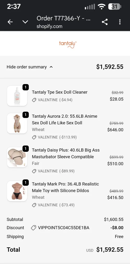 V day order by Flat_Answer_7572