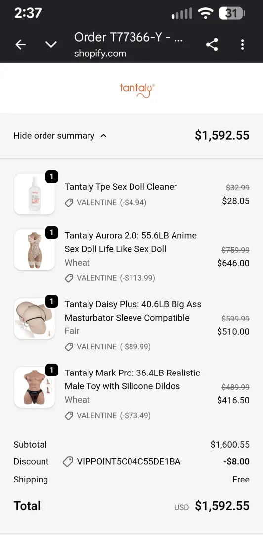 V day order posted by Flat_Answer_7572