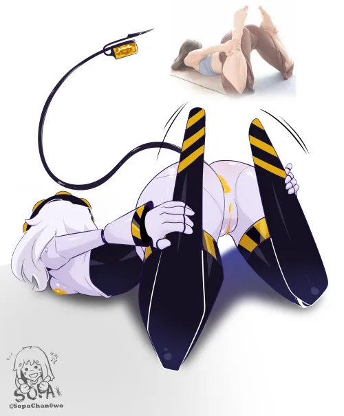 V stretching (@SopaChsn0wo) by SopaS0pita