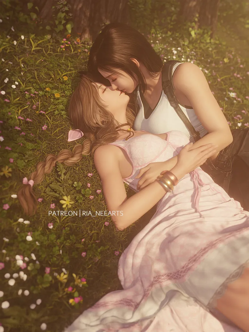 Valentine's Day with Aerith and Tifa (Ria) posted by Poke-Oji