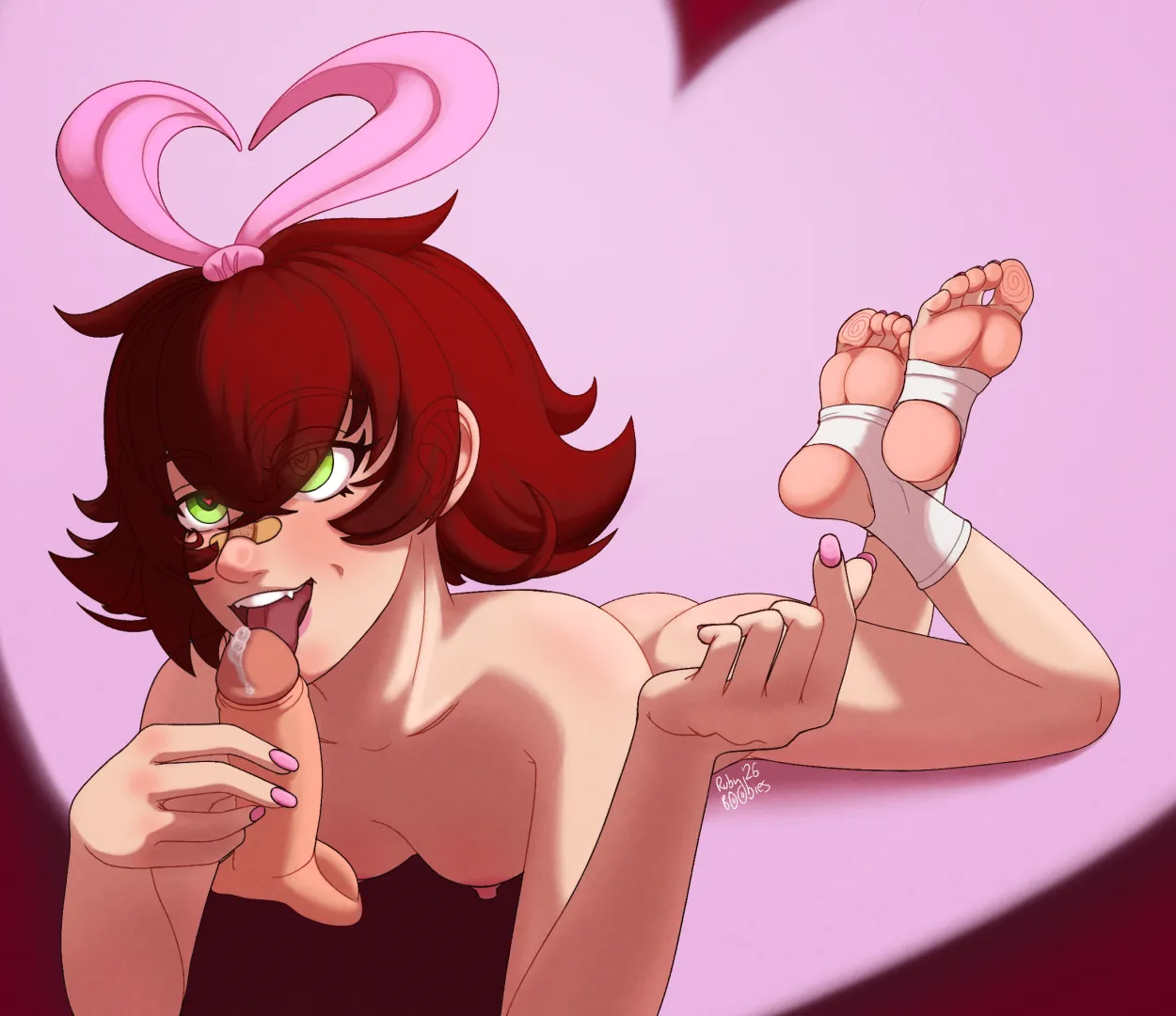 Valentine's Day with Ruby (Sona OC, Own Art) posted by Ruby_Kyarts