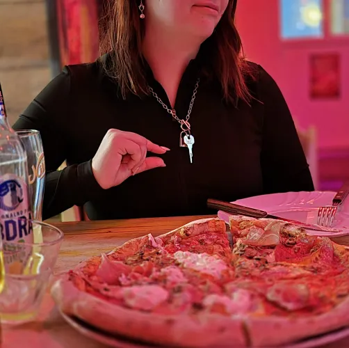 Valentines pizza date  by Dear-Extent650