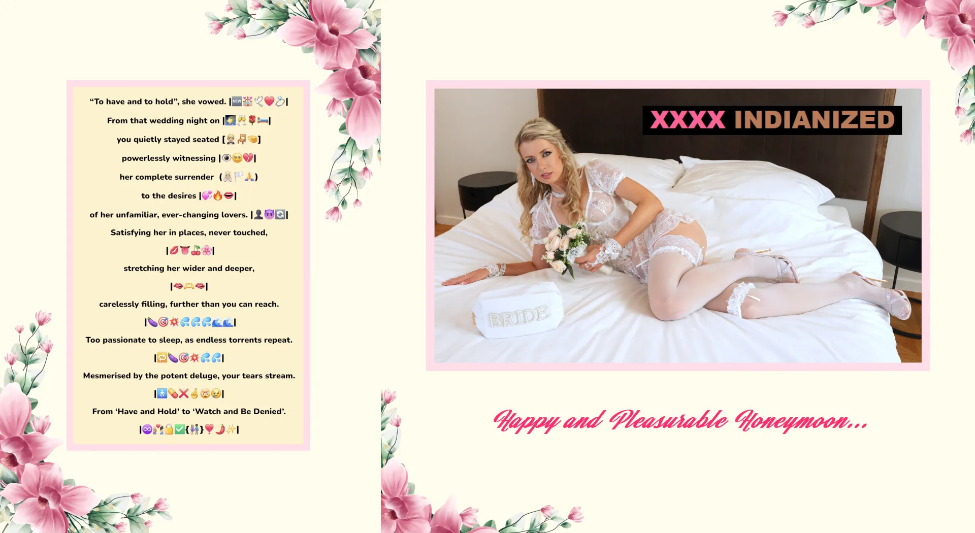 Valentines White Wedding, Ravishing Honeymoon... posted by IndianLordP