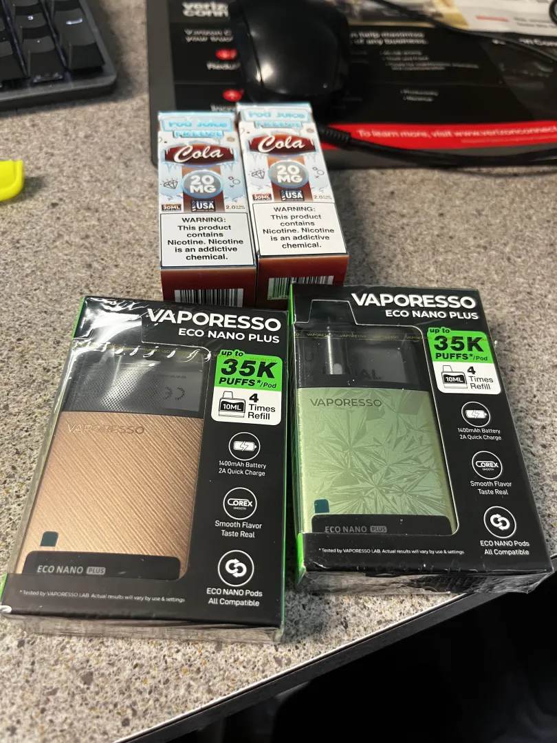 Vaporesso eco nano plus x2 and my favorite juice posted by RockPaperSniper