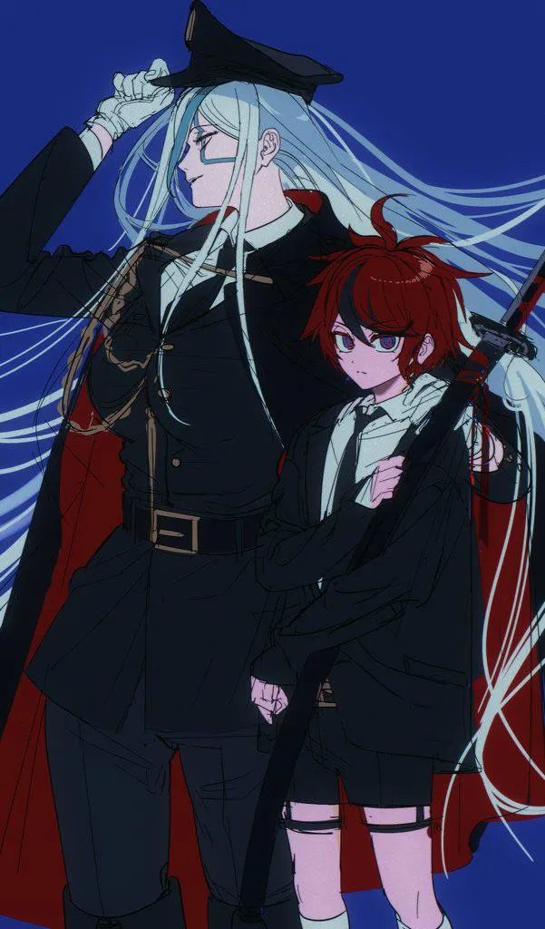 V’ehxness and Takumi [The Hundred Line] (pabitelsafe3) posted by MartyrOfDespair