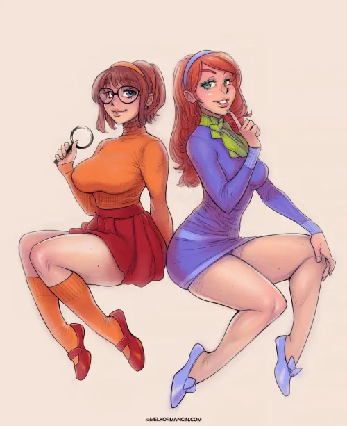 Velma x Daphne cosplay by OkSeaworthiness3597