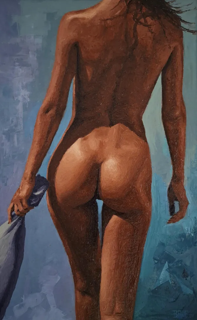 Velvet Secret, oils, palette knife posted by NataliaKvietok