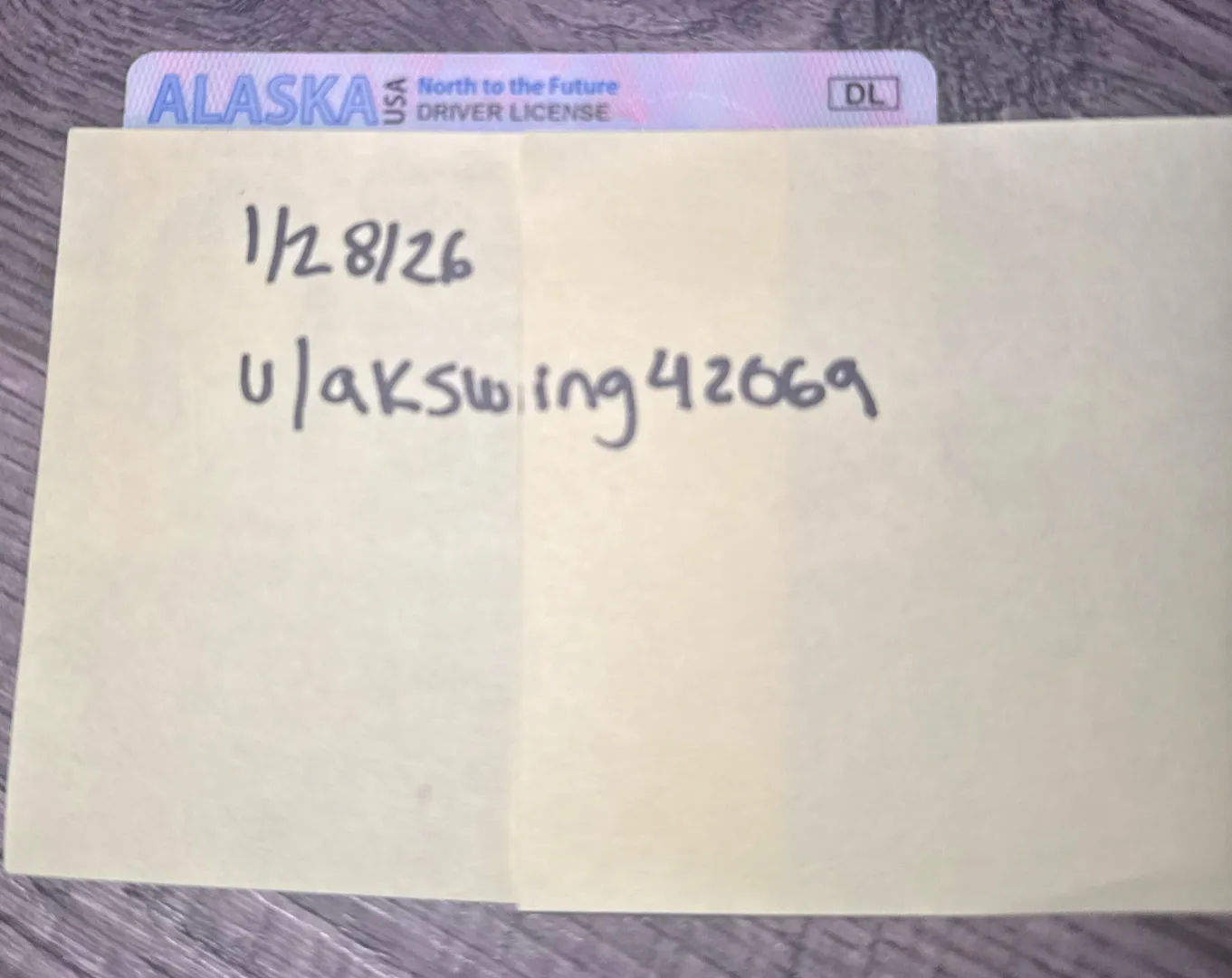 Verification Post posted by akswing42069