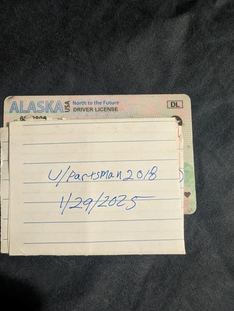 Verification post posted by partsman2018