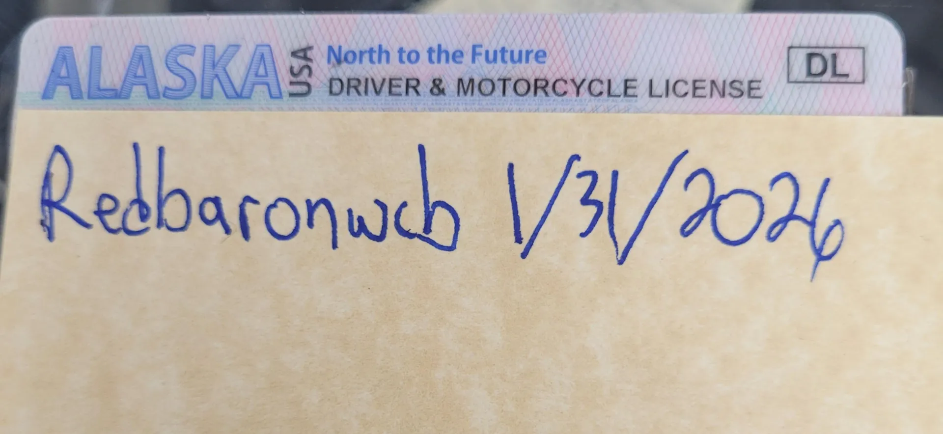 Verification post posted by Redbaronwcb