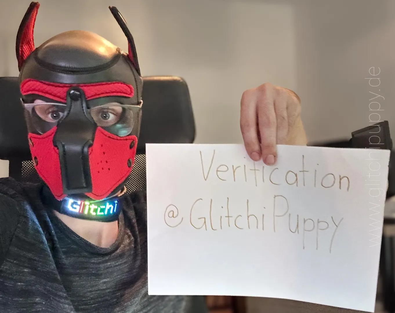 verify me. posted by GlitchiPuppy