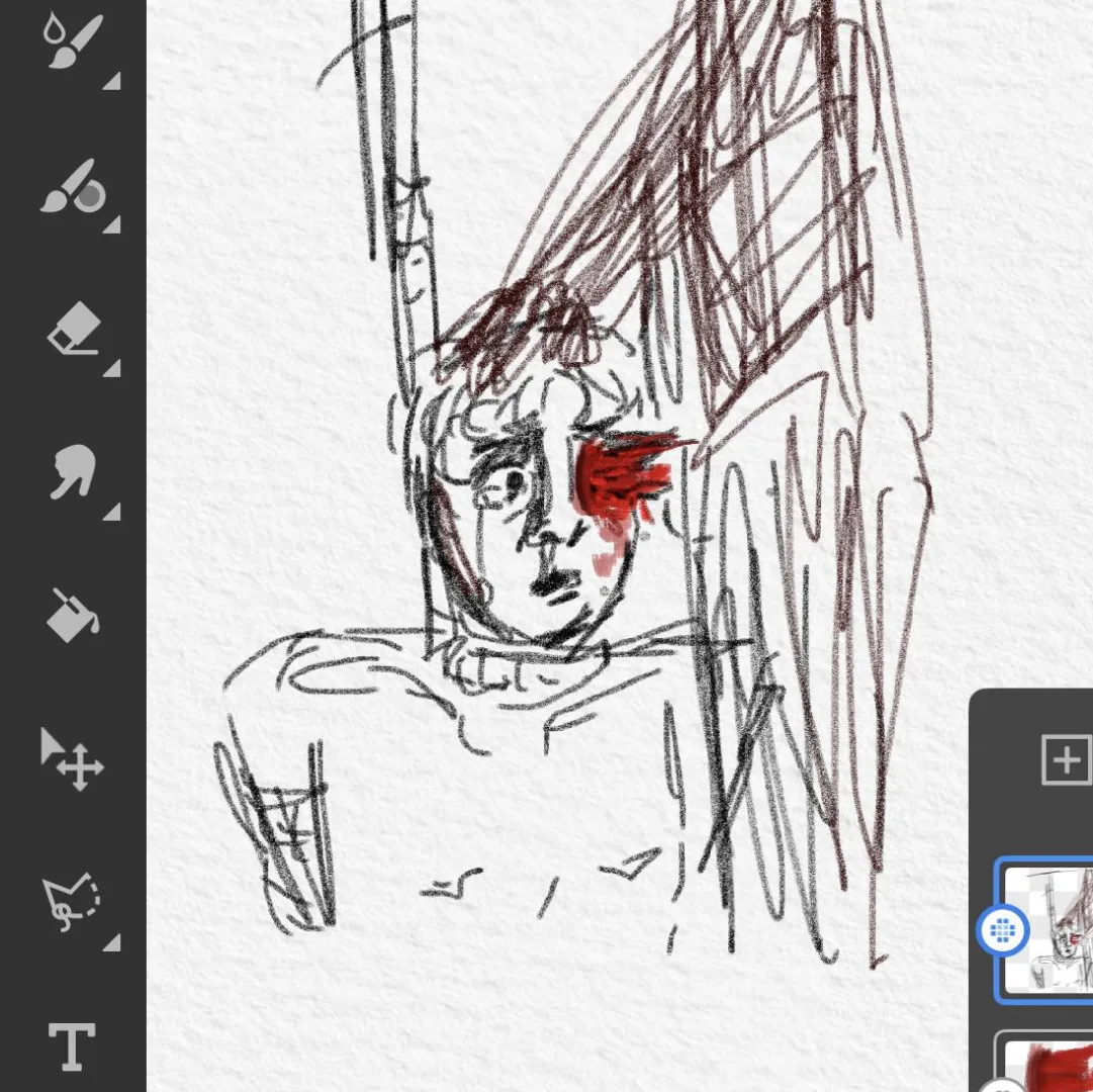 Very lazy doodle of the actual eyefucking posted by luvvelli