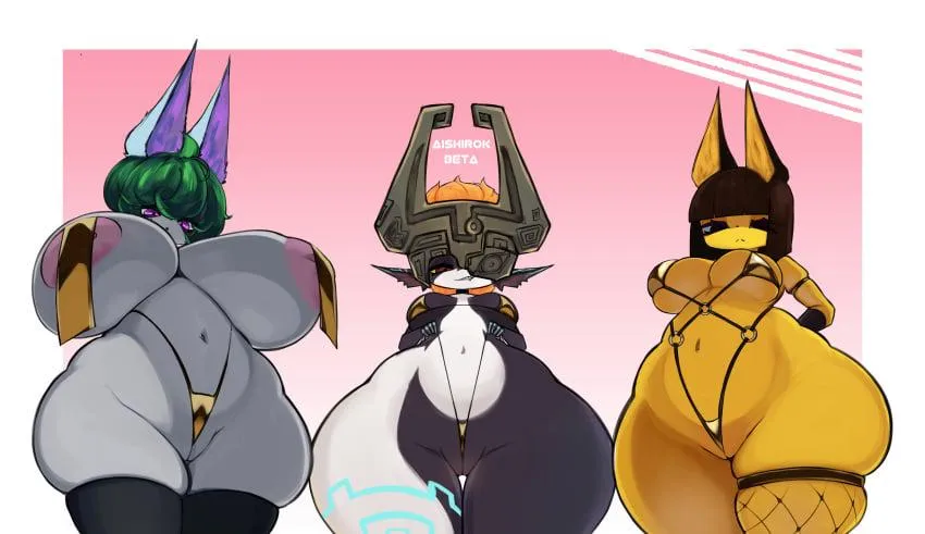 Vex, Midna and Ankha, the holy trifecta of stacks ^^ (aishirokbeta) posted by farinha_divina