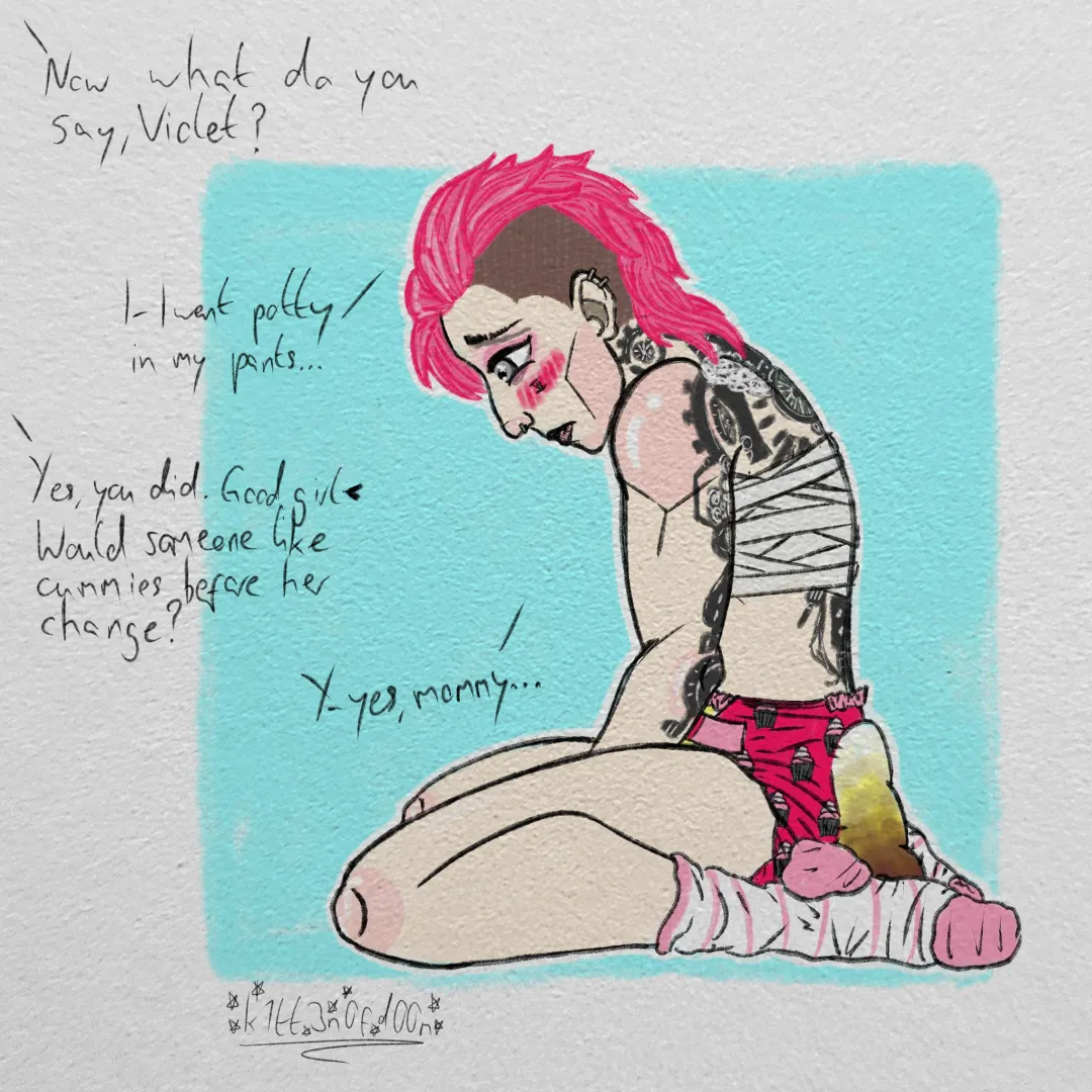 Vi being a good girl (art by me) posted by k1tt3nd00m