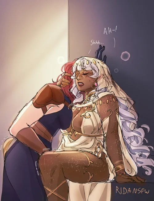 Visiting her temple, to hang out and stuff (@ridansfw) [Original Characters] by LenaAran