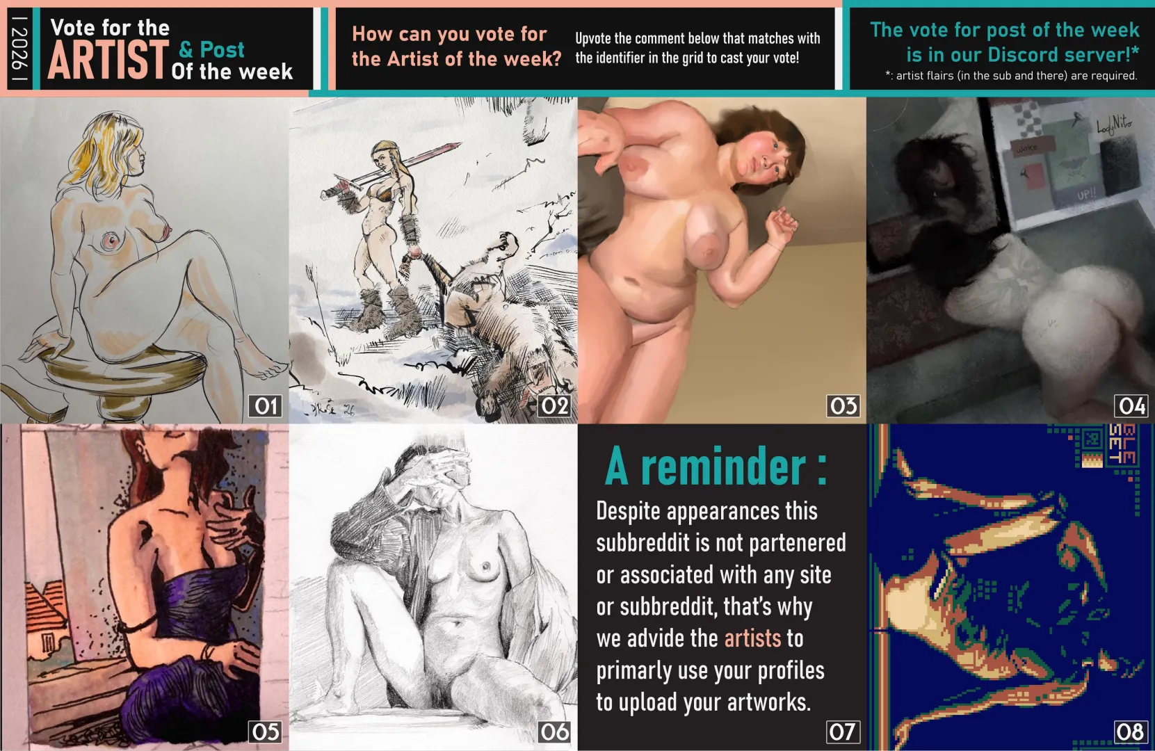 ¡¡Vote for the Artwork & Post of the week!! posted by ModmanNSFW