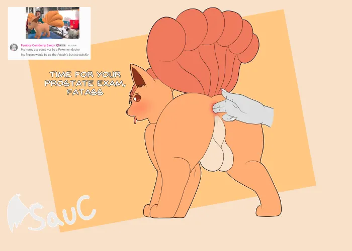 Vulpix health checkup [M](OneSaucyDragon) by DRAGONKOCK