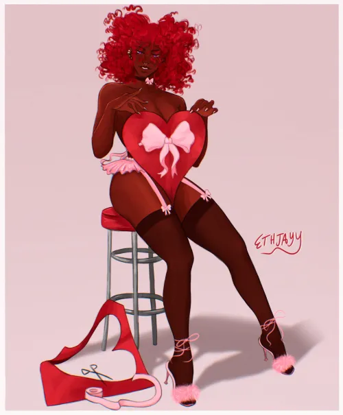 [w] Handmade Valentine's Day card (Ethjayy) by x-LeananSidhe-x