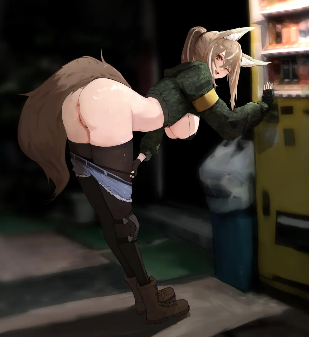 Waiting at the vending machine posted by Somanycookies1