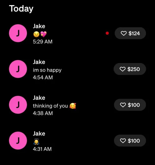 Wake up and just start sending , nothings better waking up to notes from subs on cashapp  by Professional_Bee5141