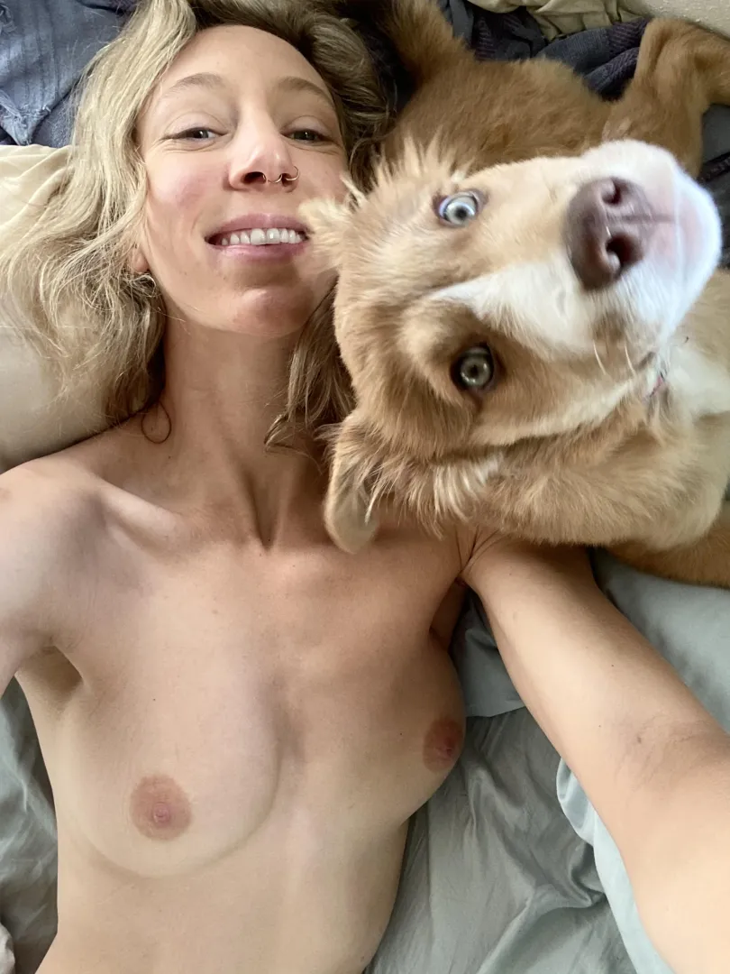 Waking up next to my pup on a beautiful morning posted by steph_in_space