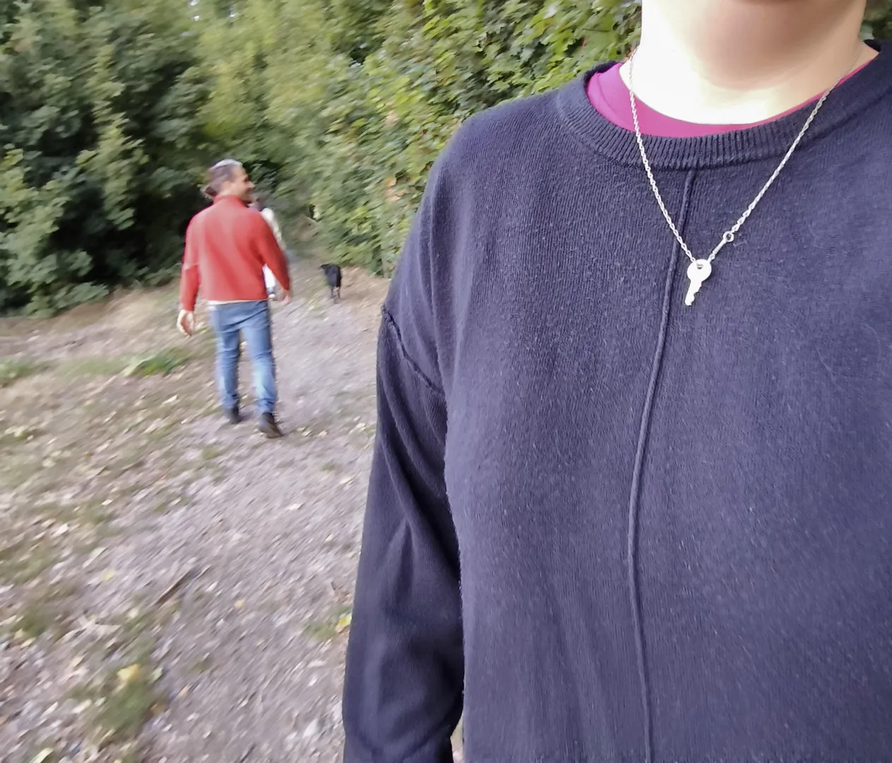 Walking through the forest… and yes, the key stays with me, always, no matter where I go. posted by kali_mystic