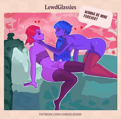 Wanna Be Mine Forever? (OC) [LewdGlassies] by LewdGlassies