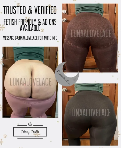  Want a chance at me, commando, in my high end leggings? Ask me all about it! @lunaalovelace  [SELLING][US][OTH]  by Lunaalovelace