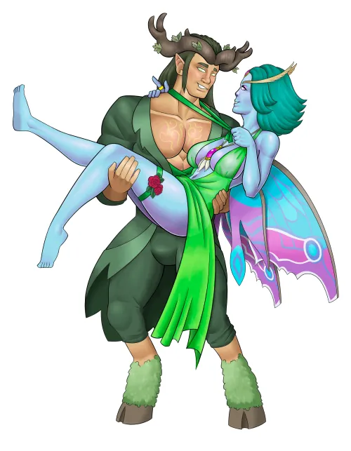 Warhammer Valentine's Special - Ariel & Orion by me by LordMagmion169