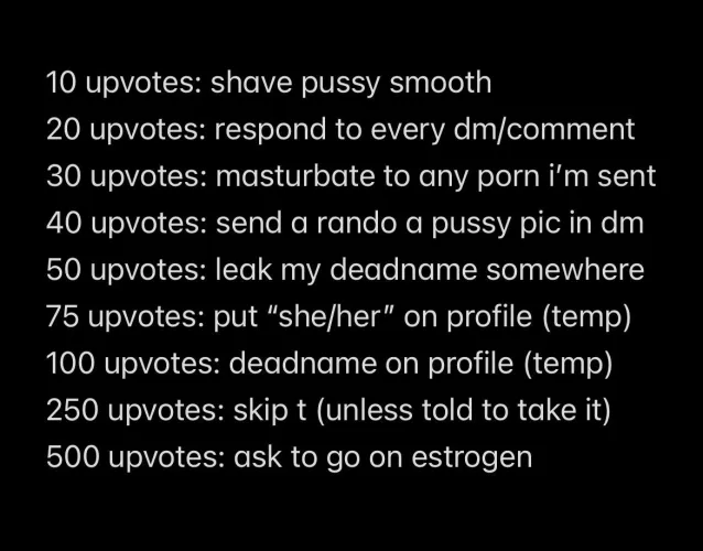 Was told to post this…that I should try the upvote challenge… by subtransboy_