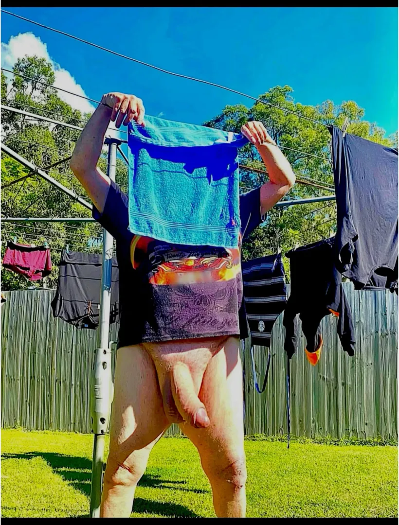 Washing done and hung a chore I hate doing posted by Harleymark277