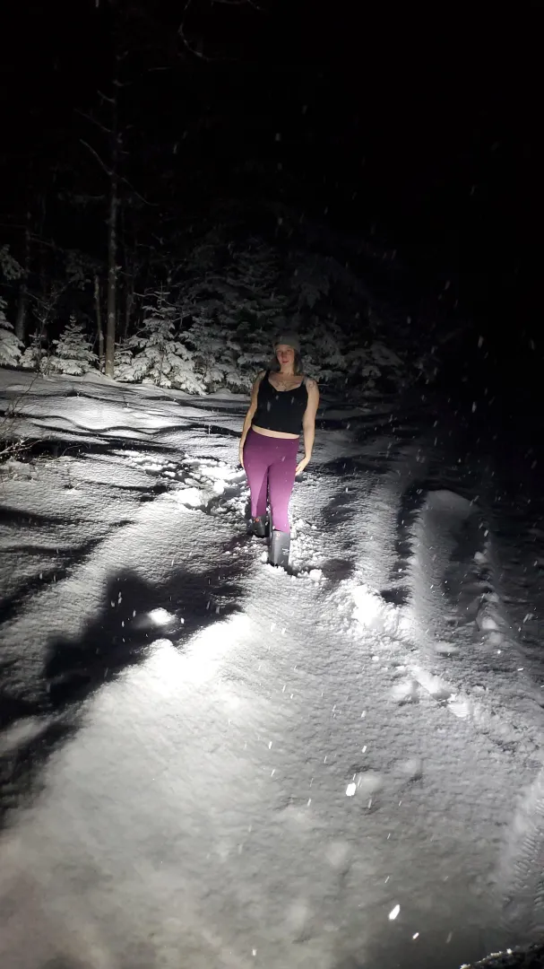 Wasn't prepared but had to take advantage of a beautiful snowfall! posted by adoravonlaudelle