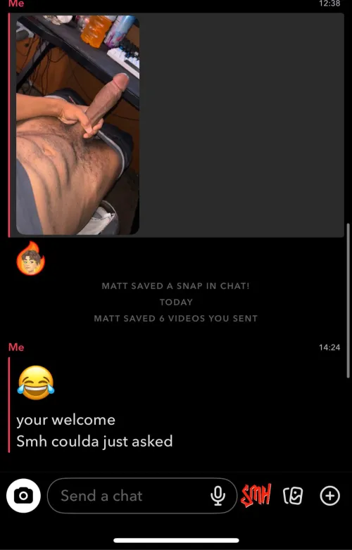 Watch out for @m4t7his he saved vids and doesn’t send… by Twitch_Rxlph__