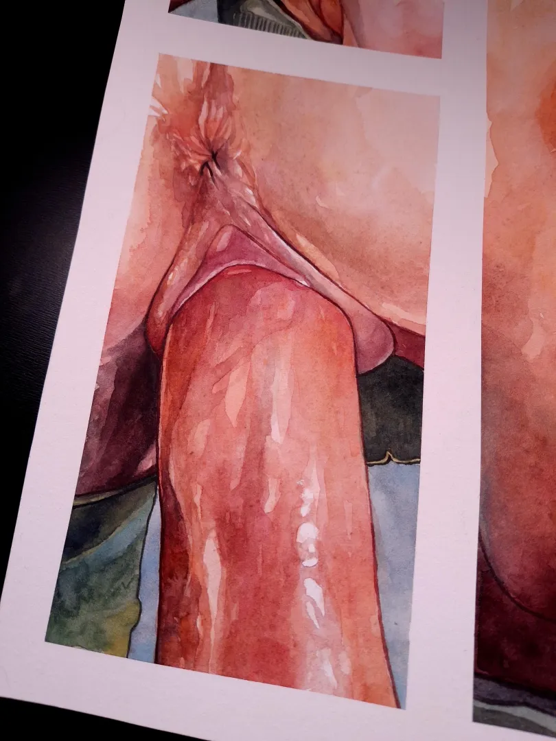 Watercolor story 2/3 posted by floriefae_art