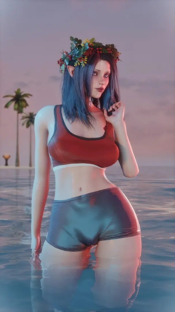 Waves and sunset posted by 970067238