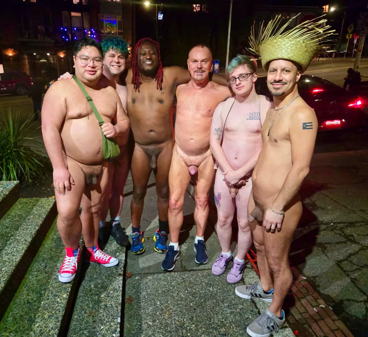 We decided to take a group photo outside because it was too packed indoors posted by swirl0831