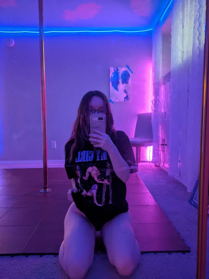 wearing an oversized T-shirt with sexy pics of myself on it  posted by flexyfairy-k