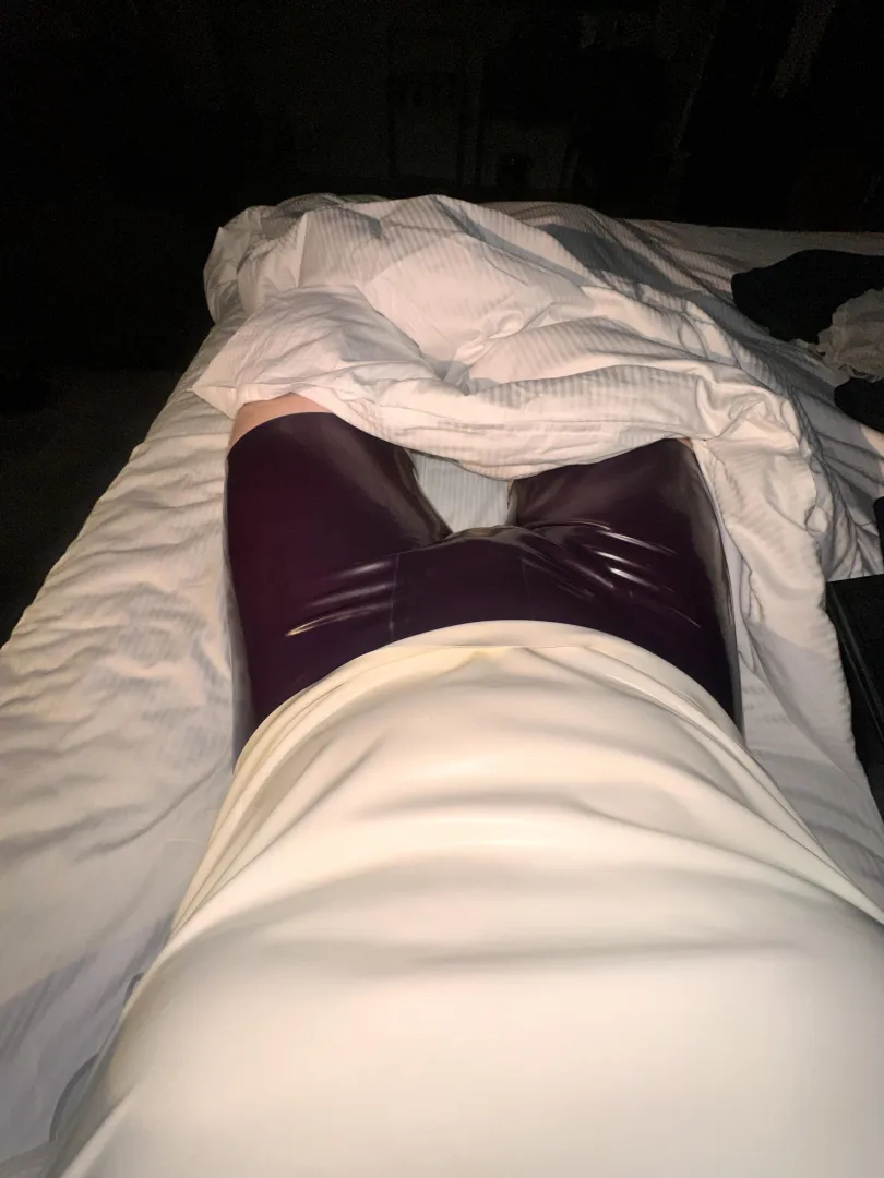 Wearing latex to bed is the best feeling posted by TheKinkyMann