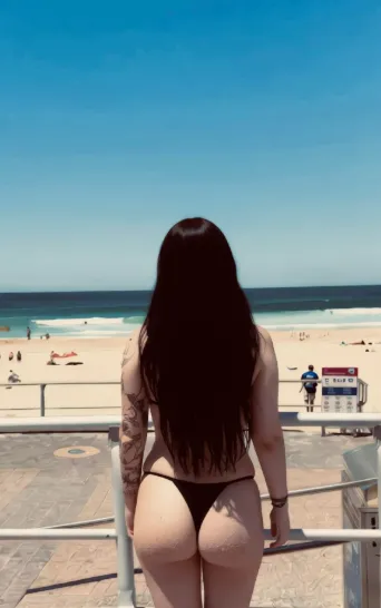 Wearing panties to the beach and not bathers posted by Substantialgothicgal