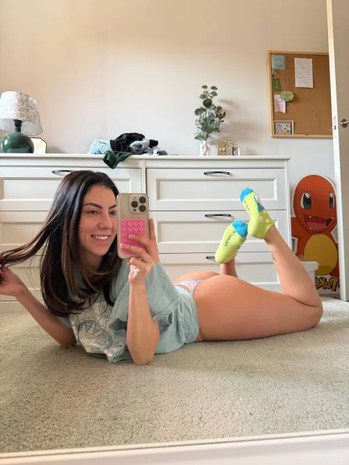 wearing socks today, need you to come warm me up by summersgabi